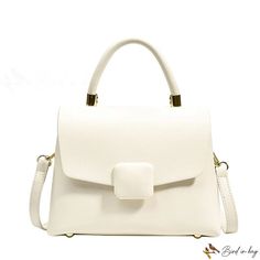 Bird in Bag - Handbag female new fashion shoulder bag simple collision color single shoulder crossbody small square bag White Large Capacity Top Handle Flap Bag, White Top Handle Flap Bag With Large Capacity, Trendy White Square Flap Bag, White Large Capacity Flap Bag, White Flap Bag With Large Capacity, Trendy White Rectangular Box Bag, White Rectangular Flap Bag For Mobile Phone, White Large Capacity Crossbody Flap Bag, Large Capacity White Square Box Bag