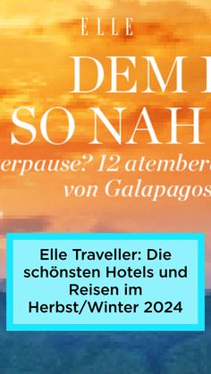 an advertisement for a hotel in germany