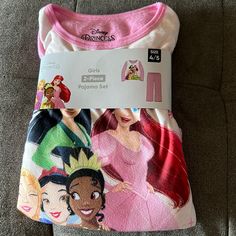 Disney Princess 2 Piece Pajama Set Nwt Size 4/5. No Returns Or Exchanges. Disney Character Print Playwear Sets, Disney Cartoon Print Loungewear Sets, Disney Pink Cotton Sets, Disney Character Print Sleepover Set, Pink Disney Cotton Set, Disney Cartoon Print Sleepover Sets, Disney Character Print Sets For Sleepover, Pink Disney Character Print Sleepwear, Disney Cartoon Print Sets For Sleepover