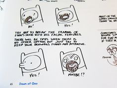 the instructions for how to draw cartoon characters