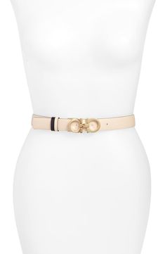 Reversible Gancini Calfskin Leather Belt#affiliatelink Salvatore Ferragamo Belt, Ferragamo Belt, Subtle Luxury, Luxury Belts, A Signature, Studded Belt, Fashion Wishlist, Macadamia, Leather Belts