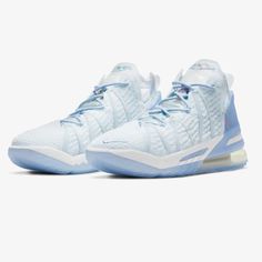 Nike Lebron 18 Nrg Gets A Frigid “Blue Tint” Colorway Brand New Size 6 Basketball Shoes Kyrie, Nike Volleyball Shoes, Bb Shoes, Tenis Basketball, Volleyball Sneakers, Best Volleyball Shoes, Girls Basketball Shoes, Blue Basketball Shoes, Best Basketball Shoes