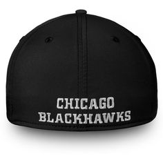 Take your fandom with you everywhere you go by rocking this striking Core Primary Logo flex hat. Featuring bold Chicago Blackhawks embroidered on the crown and back, this stylish Fanatics Branded cap is the perfect choice when you want to elevate your look. Grab this bold flex hat and be ready to show your support before the next Chicago Blackhawks puck drop.Take your fandom with you everywhere you go by rocking this striking Core Primary Logo flex hat. Featuring bold Chicago Blackhawks embroide Black Adjustable Fitted Hat With Embroidered Logo, Adjustable Black Fitted Hat With Embroidered Logo, Fitted Black Baseball Cap With Embroidered Logo, Sports Fan Fitted Baseball Cap For Fan Gear, Black Curved Brim Hat For Fan Merchandise, Curved Bill Fitted Hat With Embroidered Logo For Fans, Black Collegiate Fitted Baseball Cap, Black Baseball Cap For Baseball Season Fan Gear, Black Collegiate Style Fitted Baseball Cap