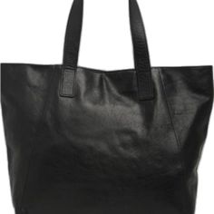 Chic Shoulder Bag With Leather Backing For Shopping, Chic Leather-backed Shoulder Bag For Shopping, Sleek Textured Leather Bag For Everyday, Chic Leather-backed Bags For Daily Use, Elegant Bags With Leather Backing For Shopping, Chic Black Shoulder Bag With Smooth Grain, Everyday Black Smooth Grain Bag, Chic Black Leather Bag, Everyday Black Bags With Smooth Grain