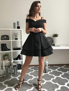 Silhouette:?A Line Waist: Natural Fabric:?Satin Shown Color:?Black Built-In Bra: Yes Short Homecoming Dresses, Mini Homecoming Dresses, Dress Homecoming, Satin Short, Short Prom Dress, Short Prom, Homecoming Dresses Short, Homecoming Dress, Dress 100