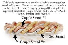 an image of two different bracelets with the words couple strand 2 and people stand 1