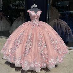 ANGELSBRIDEP Pink Mexican Ball Gown Quinceanera Dresses Off-Shoulder Vestidos De 15 Anos Applique 3D