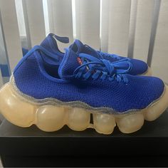 Giddy Van Beirendock Mens Sneakers Authentic* Send Best Offer. Blue Mesh Sneakers With Rubber Sole, Blue Mesh Sneakers With Laces, Blue Low-top Mesh Sneakers, Blue Casual Custom Sneakers With Translucent Outsole, Blue Mesh Casual Sneakers, Nike Sb Alleyoop, Air Jordan Retro 8, Adidas Ultraboost Dna, Rare Vans