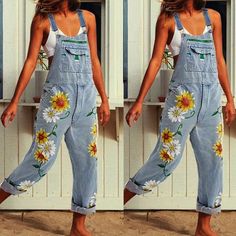 Transform your look with this boho women's jumpsuit




 Dive into the bohemian world with these women's dungaree jeans , a must-have piece for any vintage fashion lover. Its delicate floral print adds a touch of charm. Its relaxed fit makes it a perfect choice for those looking for a unique and timeless style.

 Whether for a summer walk or an evening with friends, these women's denim overalls are suitable for all occasions. They add a touch of softness and authenticity to your wardrobe. You will be instantly seduced by their retro charm and flattering silhouette .

 Details of the Boho Floral Jean Overalls



 Vintage style

 Material: denim

 Decorations: pocket

 Size: S - 3XL

 3 colors available

 Pattern: floral

 Limited quantity

 Free shipping Sunflower Jumpsuit, Fun Overalls, Ladies Overalls, Flower Print Jumpsuit, Womens Denim Overalls, Overalls Vintage, Style Overalls, Denim Decor, Denim Fashion Women