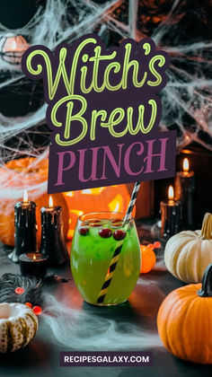 witch's brew punch recipe for halloween