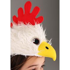 Why Did The Chicken Cross the Road?To get the best Halloween candy, of course! Your kiddo will be running around the neighborhood like a — well, forgive the phrase — chicken with its head cut off when they get to strut around this Halloween in this awesome Chicken Plush Headband & Tail Kit! It's so fun to be a chicken, they may never want to return to their human form. Because chickens get to sit in the sun and peck at food all day long. They get to hang out in the coop with their fun chicken fr White Novelty Costume Accessories For Halloween, White Novelty Adjustable Costume Accessories, White Adjustable Novelty Costume Accessories, Fun White Halloween Costume Accessories, Fun White Costume Accessories For Halloween, Chicken Headband, Best Halloween Candy, Awesome Chicken, Chicken Plush