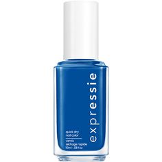 PRICES MAY VARY. Quick Dry Nail Polish: This cream finish cobalt blue fast drying nail polish dries in about a minute so you can grab, apply, and dry on the fly One Step Nail Color: Apply 2 coats of any expressie color on clean nails and let dry for about a minute; No base or top coat needed Easy Application: This nail polish features our first ever angled brush for easy self application with both hands, including your non dominant hand; To switch, simply flip the brush and angle it down Wide Se Quick Dry Nail Polish, Dry Nails Quick, Nagellack Trends, Cover Fx, Vegan Nail Polish, Dry Nail Polish, Christopher Robin, American Crew, Blue Nail Polish