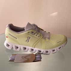 100% Authentic. Brand New Unworn Without Original Box . Extra Laces. On Cloud Swiss Engineering Sneakers. Color- Baby Yellow + White Size- 8.5-9 Us/ 40 Eu Insole Length From Very Toe 10.25”/ 26 Cm Due To Pandemic All Sales Are Final. Please Review Photos And Ask Questions. Photos/ Video Will Be Taken Prior To Shipping To Avoid Any Accusations Or Undisclosed Damages. Functional Slip-on Running Shoes For Spring, Casual Running Shoes With Perforations For Errands, Spring Functional Slip-on Running Shoes, Spring Functional Sneakers With Round Toe, Yellow Lace-up Running Shoes, Spring Functional Lace-up Walking Shoes, Spring Slip-on Running Shoes With Rubber Sole, Spring Slip-on Running Shoes For Jogging, Spring Slip-on Running Shoes With Air Cushioning