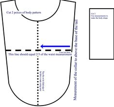 an image of a sewing pattern for a baby's bodysuit with the measurements