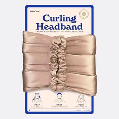 Curling Headband, Heatless Curling Rod Headband, Curling Rod Headband, Curls Without Heat, Heatless Curling Rod, Curling Rods, Heatless Curling, Curling Tools, Hair Without Heat