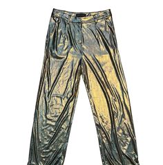 Disco High Waist Gold Pants Size Small Gold Pants, Disco Pants, Chula Vista, Light Yellow, Favorite Outfit, Gender Neutral, Art Collection, High Waist, Bathing Beauties