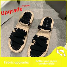 Upper Material : RUBBER • Summer Essential :These womens sandals are a must-have for the summer of 2024, featuring a trendy flat Roman design thats perfect for the beach or any casual outing. • All-Match Style :With their versatile flat white color and rubber upper, these sandals can match any outfit, making them a great choice for any occasion. • Comfortable Material :Made from durable rubber, these sandals provide excellent comfort and longevity, ensuring you can enjoy them all season long. • Flat Heel Synthetic Lace-up Sandals For Beach, Summer Slip-on Slingback Sandals For Vacation, Summer Slides With Round Toe For Outings, Summer Flat Heel Lace-up Sandals In Synthetic, Summer Flat Heel Lace-up Sandals In Synthetic Material, Flat Heel Synthetic Lace-up Sandals For Summer, Casual Synthetic Lace-up Sandals With Cushioned Footbed, Trendy Black Slingback Sandals For Beach, Trendy Black Slingback Sandals For Summer