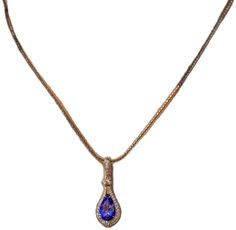 Luxury Pear-shaped Tanzanite Jewelry, Luxury Tanzanite Pear-shaped Jewelry, Formal Pear-shaped Tanzanite Jewelry, Formal Tanzanite Pear-shaped Jewelry, Formal Tanzanite Teardrop Jewelry, Pear-shaped Tanzanite Formal Jewelry, Formal Pear-shaped Sapphire Necklace, Formal Sapphire Pear-shaped Necklaces, Formal Sapphire Pear-shaped Necklace