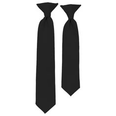 Our poly woven Boy's Clip On Neck ties offer the perfect blend of quality, affordability and style. Dress to impress for a fraction of the cost. Don't have enough time to spend to tie a knot? Our solid poly Clip On ties combine the look of a traditional solid tie with the ease and convenience of a Clip On. Clip On neck tie comes in different colors and different sizes: 8 Inch x 2.5 Inch, 11 Inch x 2.5 Inch, 14 Inch x 2.5 Inch. Standard Tie For Black Tie Occasions And Father's Day, Black Tie Occasion Ties For Father's Day, Adjustable Ties For Black Tie Events, Adjustable Ties For Black Tie Occasions, Black Tie Event Adjustable Standard Tie Accessories, Adjustable Formal Ties, Black Solid Color, Tie A Knot, Neck Ties