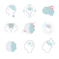 the different types of brain functions are depicted in this image, including one with an arrow and