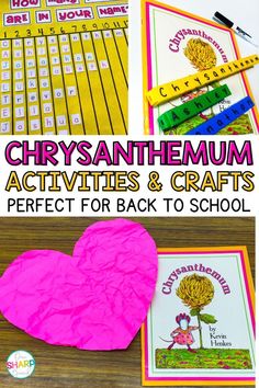 different activities and crafts for back to school