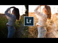 two women are standing in tall grass and one is holding her hands up to her head