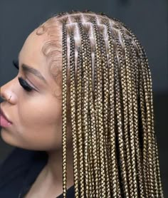 Small Box Braids Hairstyles, Blonde Box Braids, Single Braids, Blonde Braids, Box Braids Hairstyles For Black Women, Small Braids