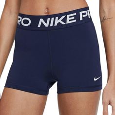 Nwt Nike Pro Navy Blue Shorts Size Xsmall. Brand New With Tags. See Photos For Details Nike Pro Shorts Blue, Nike Pro Shorts Colors, Nike Pros Colors, Nike Prod, Blue Nike Pros, Volleyball Bag, Nike Pro Shorts, Navy Blue Shorts, Nike Blue