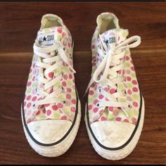 Good Condition, Rarely Worn. Soles Still Look Brand New. Super Cute For Spring And Summer! Polka Dot Converse, Dream Picture, Dream Pictures, Pink Polka Dots, Womens Converse, Chuck Taylor Sneakers, Converse Shoes, Superga Sneaker, Converse Sneaker