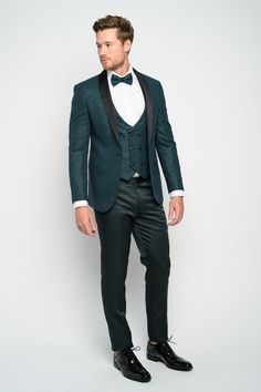 PLEASE READ BEFORE ORDERING This look is smoother than sequins with its glitter finish. Talk about wanting to be the star of the occasion, or even just a little bling bling. Men's Modern Sequin Tuxedo Set (4-Pieces) consists of a high quality jacket, a double breasted vest, pants, and bowtie set. Modern Sequin Tuxedo Set offers side vents for ventilation and comfort. Modern Sequin Tuxedo Set is European Cut which makes it really slim, so please keep allowances in mind. Whatever the occasion, may Tailored Wedding Suits For Party Season, Tailored Wedding Suits With Sequins, Wedding Tuxedo Suit With Sequins, Wedding Tuxedo With Sequins, Sequined Wedding Tuxedo, Festive Fitted Tuxedo With Sequins, Fitted Wedding Suits With Sequins, Festive Sequined Tuxedo For Party, Festive Party Tuxedo With Sequins