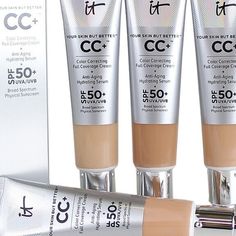 It Cosmetics Cc+ Cream Full Coverage Color Anti-Aging Correcting Foundation With Spf 50+ Choose Your Shade Size: 1.08 Fl Oz / 32ml Price: $47.00, My Price: $32.00 (Firm) Condition Brand New In Box & Unopened Expiration Dates: (End Of 2024 - 2025) Available Shades: Fair Light - Ivory Pink Shade With Cool Rosy Undertones Light - Light Complexion With Warm Yellow Undertones Light Medium - Pink Beige Shade With Cool Rosy Undertones Medium - Soft Beige Shade With Warm Yellow Undertones Neutral Medium It Foundation It Cosmetics, It Cosmetics Cc Cream Swatches, Light Skin Makeup, It Cosmetics Cc Cream, Foundation With Spf, Physical Sunscreen, Color Correcting, Perfect Complexion, Medium Skin Tone