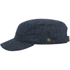 Casual Wool Hat With Flat Bill, Navy Flat Cap For Winter, Wool Adjustable Baseball Cap For Outdoor, Adjustable Wool Baseball Cap For Outdoor, Casual Wool Baseball Cap For Winter, Casual Winter Hat With Herringbone Pattern, Navy Outdoor Cap, Casual Wool Cap, Navy Visor Hat For Outdoor