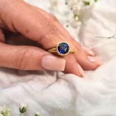 "Simple and elegant 14k white gold with Sapphire engagement ring, or ring for any special occasion. A shining, round Sapphire stone is the centerpiece of this ring, in a bezel setting with a simple, clean gold band, perfect for those who love simplistic elegance with a pop of color. Add some to your collection today! ✦ Please send us your size (3-13 US). ✦ Details - Stone diameter- 0.35 Inc'' / 9 mm -Receive diamond certification with your order! -Choose between 14k or 18k solid gold -Choose yel Modern Round Sapphire Ring For Formal Occasions, Modern Sapphire Ring For Formal Occasions, Modern Sapphire Ring With Bezel Setting For Formal Events, Elegant Oval Sapphire Ring With Smooth Bezel, Modern Round Cut Birthstone Ring For Anniversary, Classic Oval Sapphire Ring With Smooth Bezel, Elegant Stackable Rings With Smooth Bezel For Anniversary, Elegant Anniversary Ring With Smooth Bezel, Classic Birthstone Promise Ring With Tension Setting