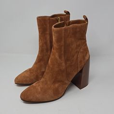 Vince Camuto Enverna Suede Leather Warm Camel Color Boots Women's Brand New Without Box Zip Side Closure 4.5" Heel. You Have A Question Don't Hesitate To Ask. Camel Colored Boots, Color Boots, Vince Camuto Shoes, Camel Color, Women's Boots, Vince Camuto, Suede Leather, Women Brands, Bootie Boots