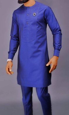 This elegant african suit for men is uniquely designed to make you stand out among others in all occasions. Our items are made with great quality fabrics;  Great sewing techniques and our prices are moderate. We have it in different colors so you can decide the color you prefer, just message us. Latest Senator Styles For Men, Senator Wears For Men Latest, African Male Suits, Latest African Wear For Men, African Wear For Men, Dashiki For Men, Costume Africain, African Suit, Nigerian Men Fashion