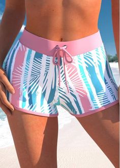 Color:Pink;Size:M;Size:XL;Size:XXL;Package Contents:1 X Swim Shorts; Casual High Waist Pink Swimwear, Pink Casual Short Length Swimwear, Pink Short Swimwear For Beach Season, Short Pink Swimwear For Vacation, High Waist Pink Bottoms For Beach, High Waist Pink Bottoms For Vacation, Pink Stretch Shorts For Vacation, Pink Short Bottoms For Vacation, Pink Shorts For Vacation