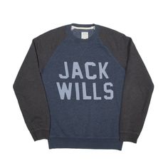 JACK WILLS Sweatshirt Blue Mens XS Jack Wills, Vintage Clothing Men, Fashion Help, Active Wear Tops, Board Shorts, Denim Pants, Vintage Men, Jacket Dress, Jumpsuit Romper