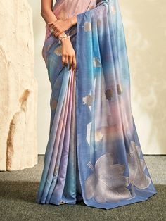 This stunning saree is crafted from high-quality silk material, ensuring a comfortable drape that will make you feel elegant and stylish. The multi-color design with intricate threadwork and zari weaving adds a touch of sophistication to this traditional outfit, making it perfect for any special occasion or festival.
The dusty blue color silk material blouse with zari weaving work complements the saree beautifully, adding a touch of glamour to your overall look. The 5.50-meter saree and unstitch Multicolor Cotton Silk Pre-draped Saree With Zari Work, Multicolor Pre-draped Saree With Zari Weaving, Multicolor Pre-draped Saree With Zari Weaving For Festive, Festive Multicolor Unstitched Pre-draped Saree, Festive Multicolor Katan Silk Pre-draped Saree, Multicolor Silk Pre-draped Saree With Zari Work, Fusion Style Unstitched Blouse Piece For Festive Occasions, Multicolor Katan Silk Pre-draped Saree, Multicolor Katan Silk Pre-draped Saree For Festivals