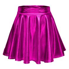 PRICES MAY VARY. Polyester & Spandex. Super stretch, lightweight, breathable and comfortable. Flowy, flared pleated bottom skirt with a bright look, make you edgy, bold and vibrant. High stretchy waist, fit for everyone, show you beautiful leg slender, more sexy. Great for dancing , holidays , cosplay , birthdays , parties , night out , girls' night out or as a costume. Stretch fit makes slipping on a breeze. Please check the size chart below " Product Description " to ensure your order. Size ch Metallic Pleated Skirt, Short Pollera, Rok Mini, Performance Stage, Mini Skater Skirt, Party Rock, Rave Outfit, Purple Skirt, Half Skirt