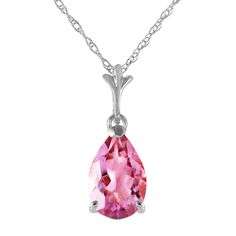 Item: 1867 Description 14k. Solid Gold Necklace With Natural Pink Topaz (White Gold) Comes With 18" Long, 0.68 Mm Thickness Double Link Rope Chain. Item Information Metal: 14k. Solid Gold Metal Weight: 1.20 Gr. Gemstones 1 Pear Shape, 9x6 Mm, Pink Topaz = 1.50 Ct Measurements Height: 0.68 In ( 17.3 Mm) Width: 0.24 In ( 6.1 Mm) Pink Topaz Necklace, Tanzanite Bracelet, Tanzanite Earrings, Gold Rope Chains, Solid Gold Necklace, Topaz Necklace, Pink Topaz, Topaz Stone, Solitaire Pendant