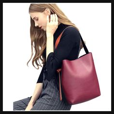 Smart Buys! Multi Colored Large Ladies Handbag (Genuine Leather), accessories starting from $59.99 See more. 🤓 #accessories #womensclothing #trendy #foxfur #blackstyle #africanstyle #ladiesfashion #africanfashion #chic #womensfashion Trendy Rectangular Bucket Bag For Fall, Versatile Burgundy Satchel Bag, Casual Burgundy Rectangular Shoulder Bag, Red Faux Leather Shoulder Bag, Versatile Faux Leather Hobo Bag, Versatile Faux Leather Hobo Shoulder Bag, Burgundy Satchel With Large Capacity For Fall, Burgundy Large Capacity Satchel For Fall, Fall Burgundy Satchel With Large Capacity