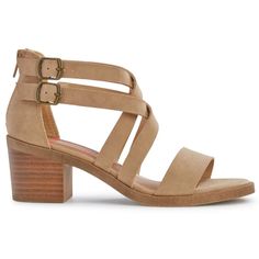 Two Overlapping Straps With Laser-Cut Details And A Block Heel Make A Statement Sandal That Plays Off Patterned Casual Dresses And Ankle-Length Jeans. Manmade Upper Smooth Fabric Lining Crisscross Top Strap With Diamond Laser Cutouts Single-Band Forefoot Open Toe Zipper Closure On Back Dual Adjustable Straps Cushioned Insole Manmade Traction Outsole 2½ In. Heel Imported Beige Adjustable Sandals With Stacked Heel, Adjustable Beige Sandals With Stacked Heel, Adjustable Low Heel Casual Heels, Adjustable Casual Low Heel Heels, Casual Adjustable Low Heel Shoes, Ankle Strap Sandals With Stacked Heel For Day Out, Casual Strappy Heels With Stacked Heel, Casual Strappy Heels With Buckle Closure, Crisscross Top