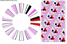 an image of the same pattern as shown in this diagram, but with different colors and shapes