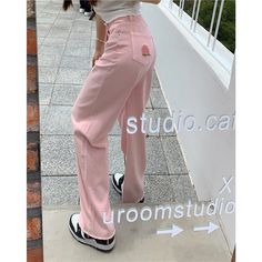 Product information: Thickness: ordinary Fabric name: cotton denim fabric Color: Pink Main fabric composition: Cotton Pants length: trousers Waist type: high waist Size: S,M,L,XL,2XL Style: straight-leg pants Size: Unit:cm Note: 1. Asian sizes are 1 to 2 sizes smaller than European and American people. Choose the larger size if your size between two sizes. Please allow 2-3cm differences due to manual measurement. 2. Please check the size chart carefully before you buy the item, if you don't know Trendy Non-stretch Cotton Jeans, Spring Cotton Jeans, Spring Full-length Cotton Jeans, High Waist Cotton Flare Jeans, Non-stretch High Rise Cotton Jeans, Casual Straight Leg Cotton Jeans, Casual Cotton Straight Jeans, Casual Pink Denim Jeans, Spring Cotton Flare Jeans Full Length