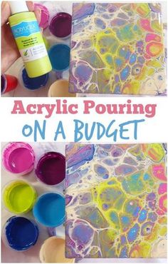 acrylic pouring on a budget