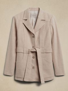 Norfolk Linen-Cotton Jacket | Banana Republic Norfolk Jacket, Lady Jacket, Europe Travel Outfits, Riding Jacket, Trip Outfits, Strong Shoulders, Gorgeous Leather, Europe Trip, Belted Jacket