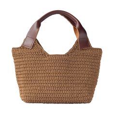 "This product is named as \"Mira\" : a nice gift to spoil yourself and your belovings. macrame knotted bag eleborated with real nice leather handle and pocket.  high quality distressed original leather gets better over time. the more you use it, the better it looks. Dimensions :  Width:                           45 cm / 17,7 ″ Height with handle:    42 cm / 16,5 ″" Daily Use Brown Crochet Bag With Woven Leather, Brown Woven Leather Crochet Bag For Daily Use, Brown Leather Woven Crochet Bag For Daily Use, Eco-friendly Woven Leather Crochet Bag For Daily Use, Casual Crochet Satchel Bag With Woven Leather, Everyday Woven Leather Bucket Crochet Bag, Everyday Woven Leather Crochet Bucket Bag, Eco-friendly Brown Crochet Bag With Woven Leather, Eco-friendly Crochet Bag With Braided Handles