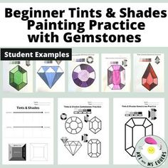 a book cover with different shapes and sizes on it, including the words'beginner hints