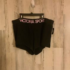 Victoria Secret Sport Black Shorts. Elastic Waist. Size Xl. Never Worn. Victoria's Secret Workout Bottoms Casual Style, Sporty Loungewear Bottoms From Victoria's Secret, Victoria's Secret Casual Workout Bottoms, Victoria's Secret Stretch Casual Shorts, Victoria's Secret Fitted Shorts, Stretch Victoria's Secret Shorts, Victoria's Secret Spring Loungewear Shorts, Victoria's Secret Black Short Bottoms, Victoria's Secret Casual Stretch Shorts