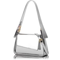 PRICES MAY VARY. Fashion Y2K Silver Purse: Elevate your style with this exquisite purse, crafted from durable, sleek PU material. This high-quality accessory not only adds a touch of wear-resistant luxury to your ensemble but also exudes a unique and versatile charm. It effortlessly complements various clothing styles and adapts to every season, enhancing your beauty with a dash of fashion-forward flair. Discover the embodiment of fashion, cuteness, and sheer beauty with this stunning Hobo Bag! Cheap Silver Crossbody Satchel, Y2k Shoulder Bag, Silver Purse, Silver Bags, Metallic Purse, Purse Crossbody, Chic Bags, Tote Handbag, Small Tote